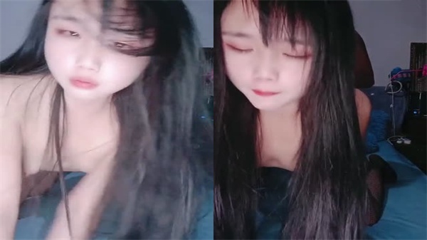 网袜肥臀小女友骚穴饥渴，被男友狂操到抽搐内射